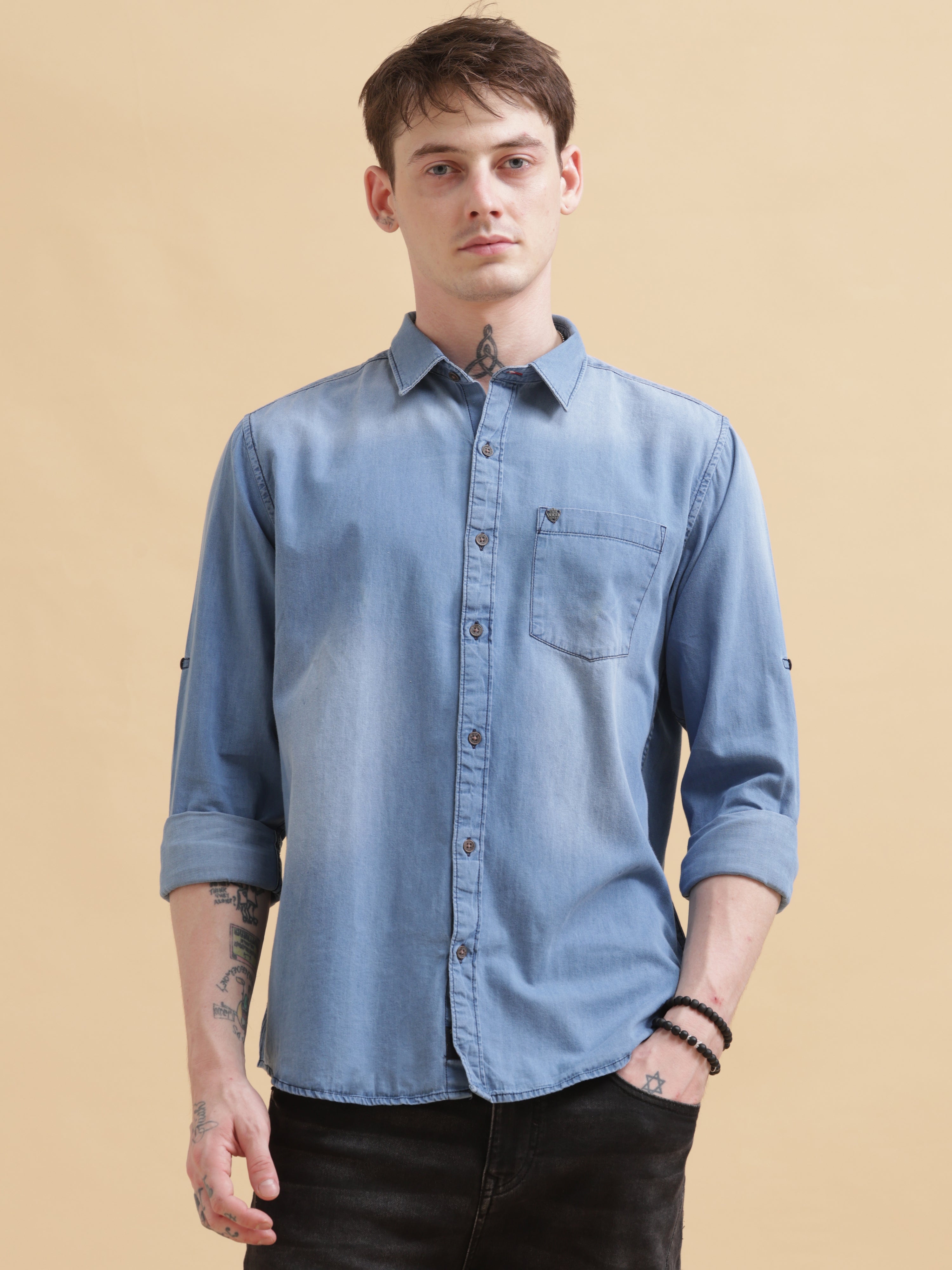 Classic Faded Denim Shirt