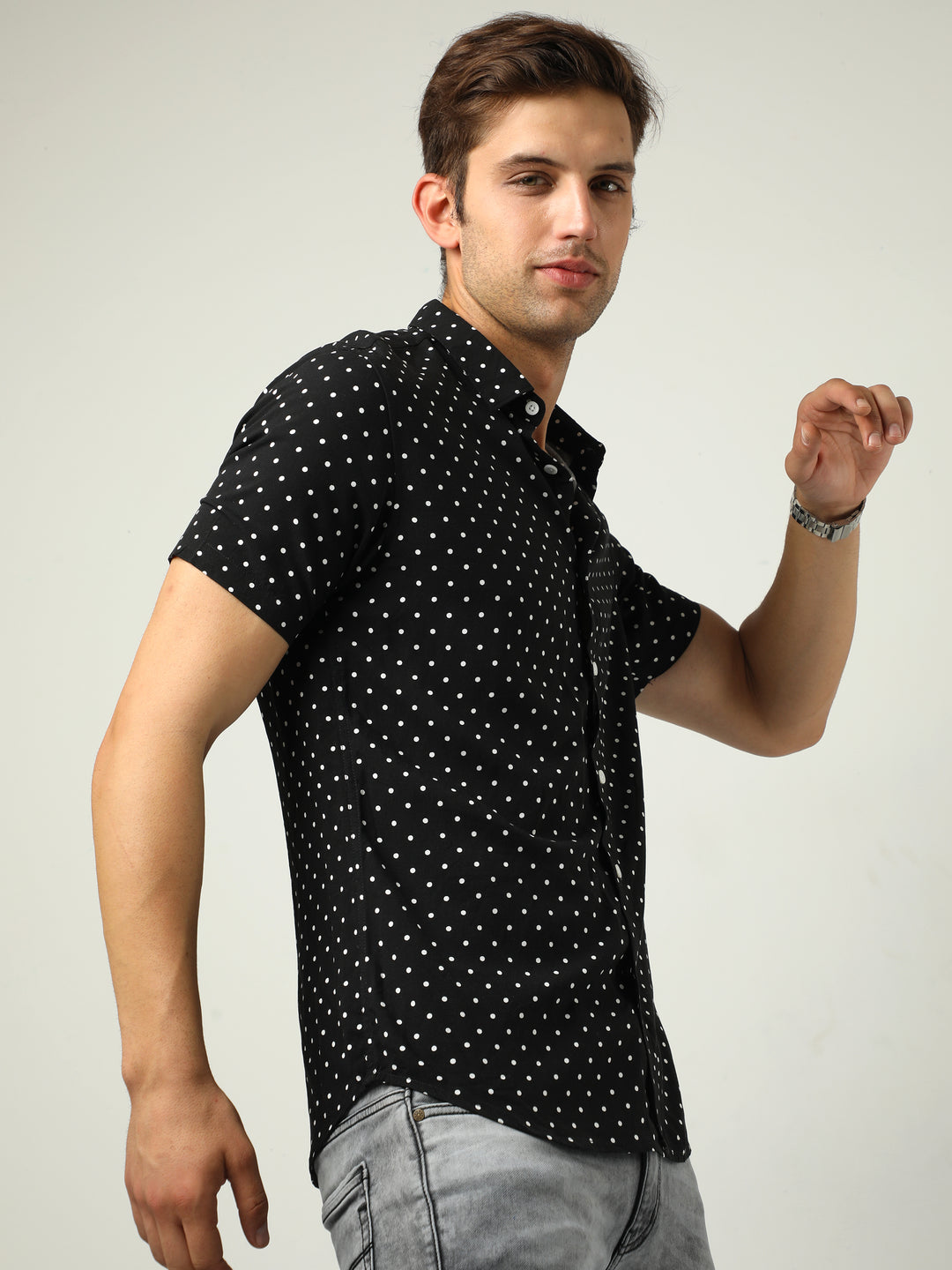 VUDUPolka Dot ShirtRegular Fit
