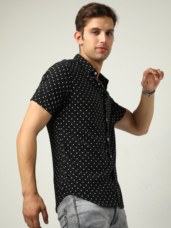 VUDUPolka Dot ShirtRegular Fit