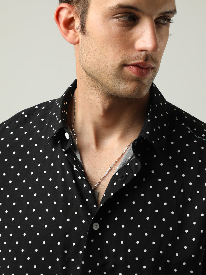 VUDUPolka Dot ShirtRegular Fit