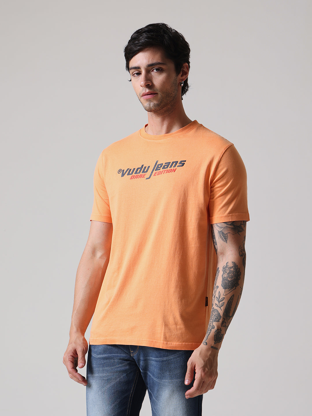 Regular Fit HD Print Pigment Dyed Tee