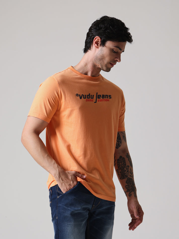 Regular Fit HD Print Pigment Dyed Tee