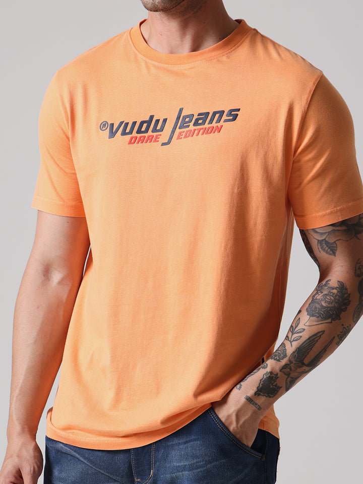 Regular Fit HD Print Pigment Dyed Tee