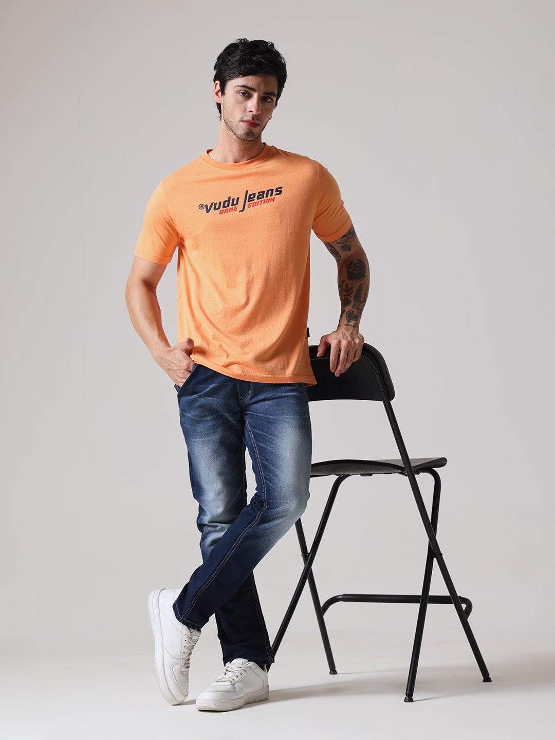 Regular Fit HD Print Pigment Dyed Tee