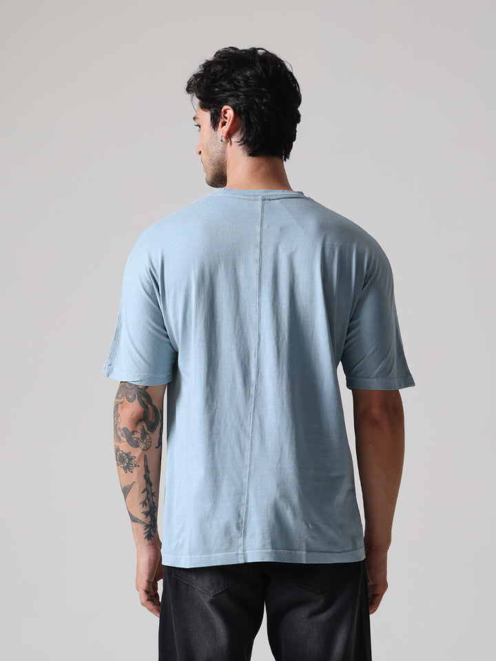 Soft Pigment Dyed Relaxed Fit Tee – Glacier Blue