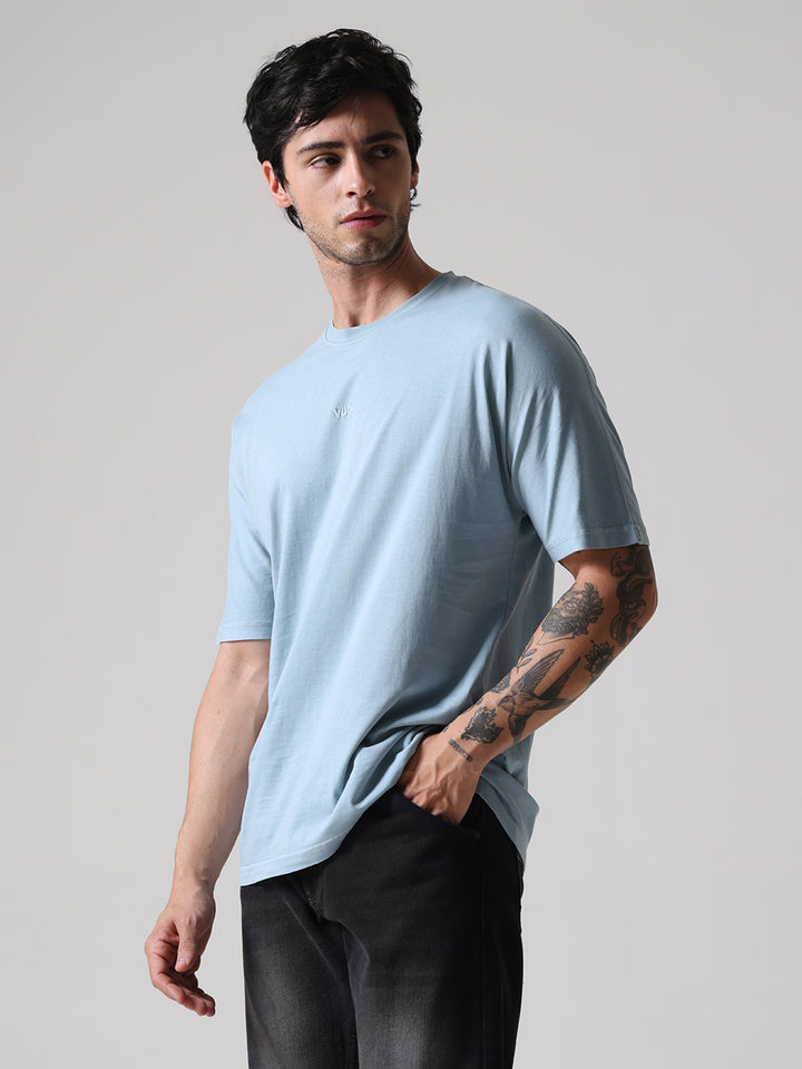 Soft Pigment Dyed Relaxed Fit Tee – Glacier Blue