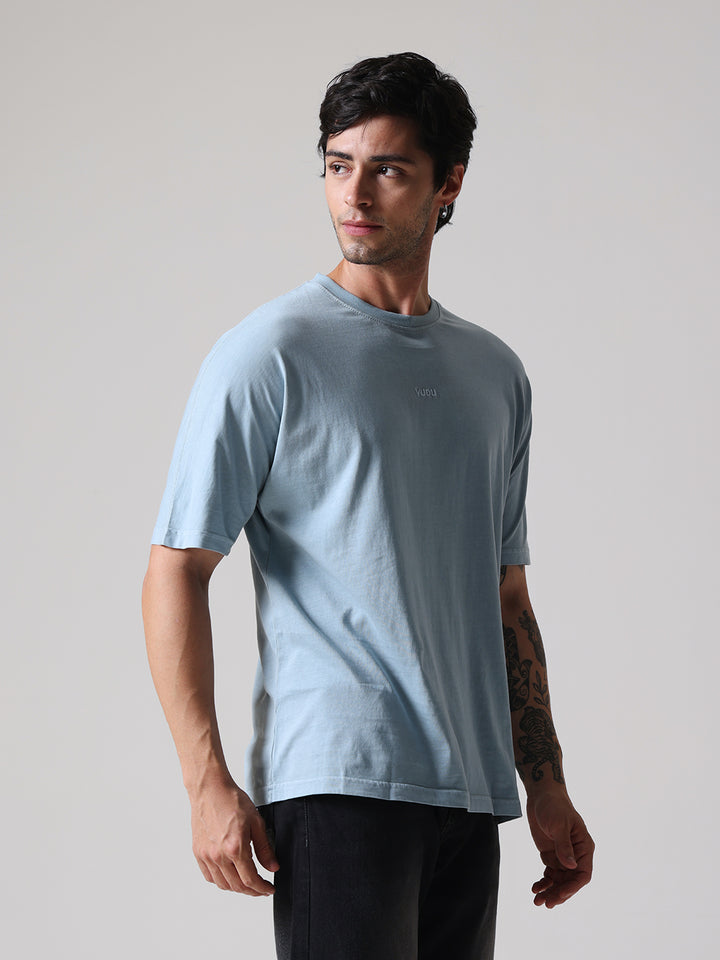 Soft Pigment Dyed Relaxed Fit Tee – Glacier Blue