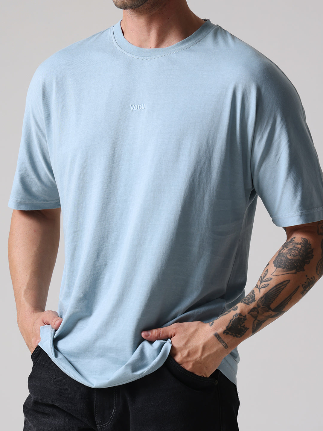 Soft Pigment Dyed Relaxed Fit Tee – Glacier Blue