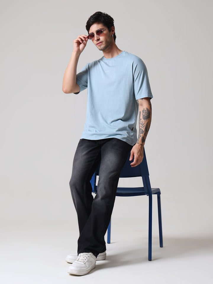 Soft Pigment Dyed Relaxed Fit Tee – Glacier Blue