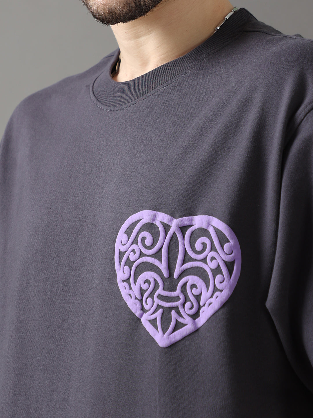 FLEURD' ORLEANS BLACK OVERSIZED T-SHIRT