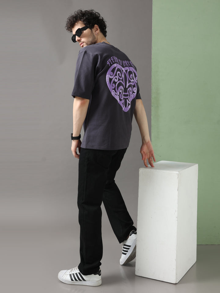 FLEURD' ORLEANS BLACK OVERSIZED T-SHIRT