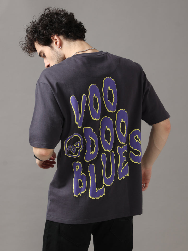 VOODOO BLUES BLACK OVERSIZED T-SHIRT