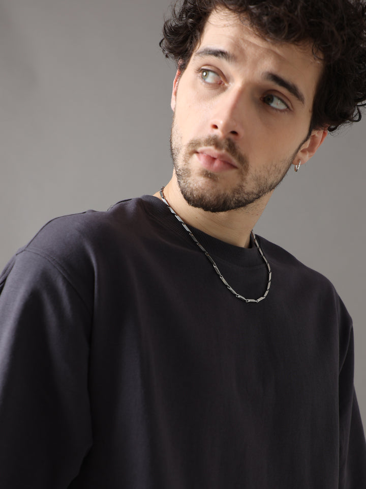 FORTUNE CAT BLACK OVERSIZED T-SHIRT