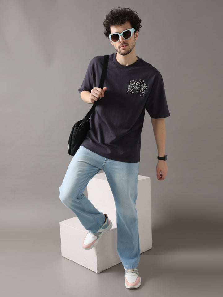 MYSTIC BLACK OVERSIZED T-SHIRT