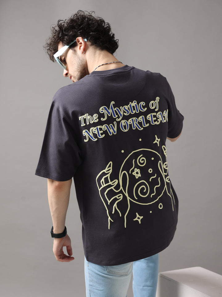 MYSTIC BLACK OVERSIZED T-SHIRT