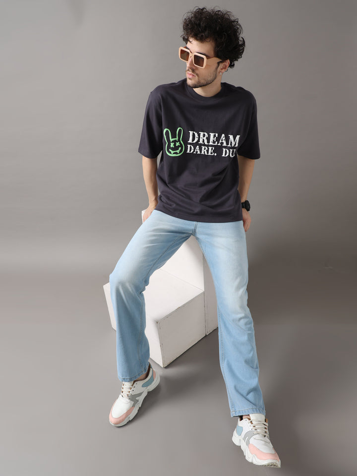 DREAM DARE DU BLACK OVERSIZED T-SHIRT
