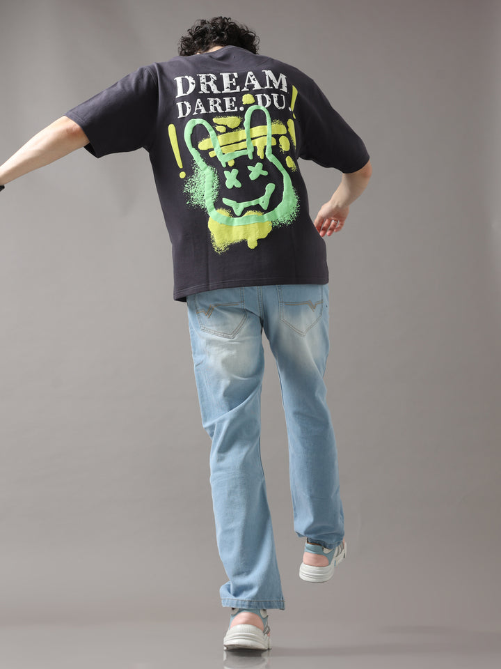 DREAM DARE DU BLACK OVERSIZED T-SHIRT