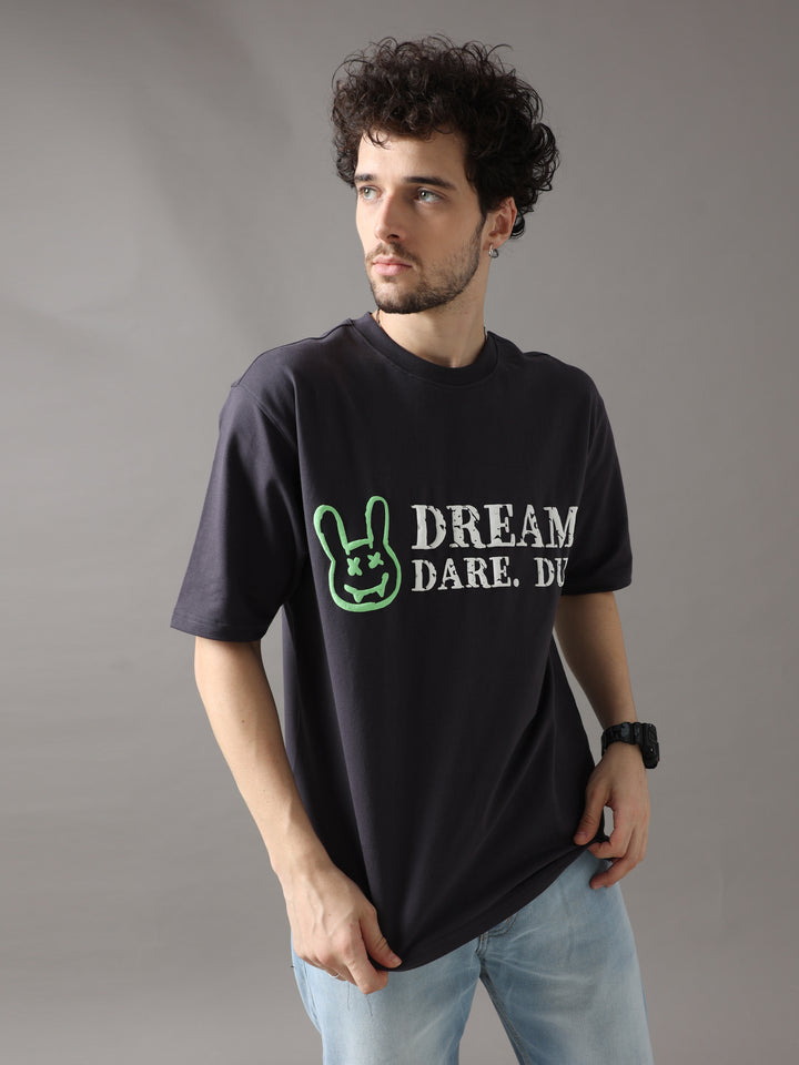 DREAM DARE DU BLACK OVERSIZED T-SHIRT