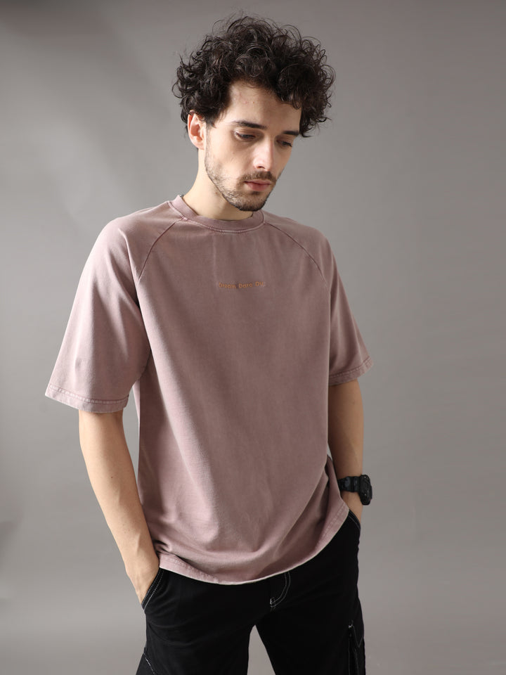 DESERT TAUPE ACID WASH OVERSIZED T-SHIRT