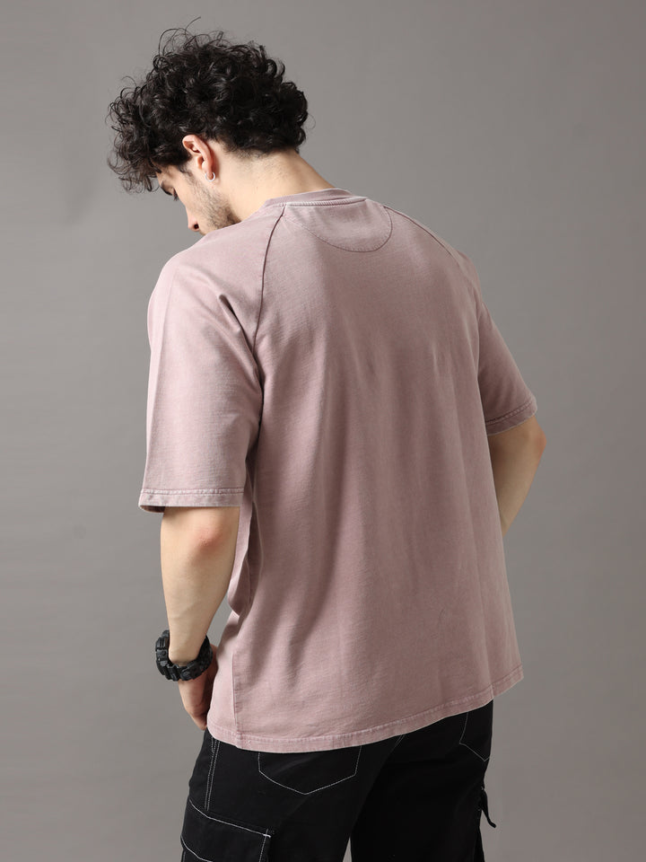 DESERT TAUPE ACID WASH OVERSIZED T-SHIRT