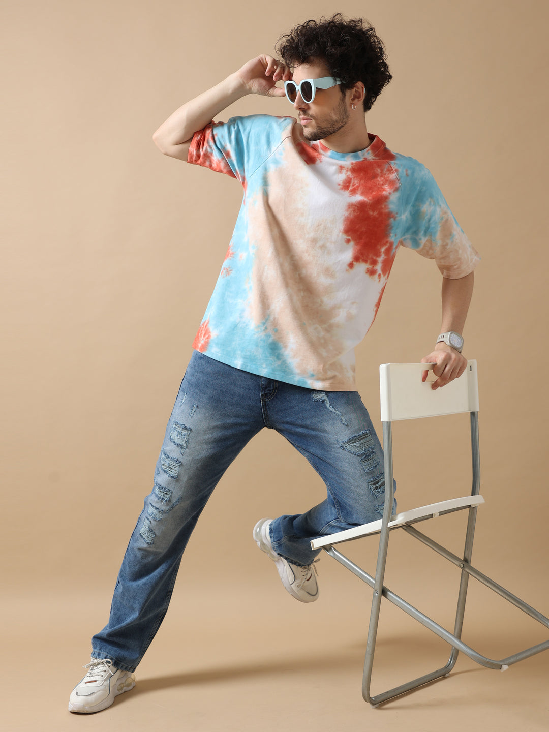 NOMADIC NEBULA TIE-DYE OVERSIZED T-SHIRT