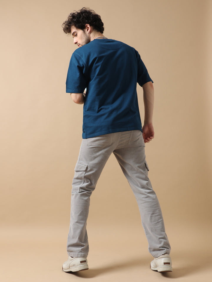 THINKING OF YOU NAVY OVERSIZED T-SHIRT