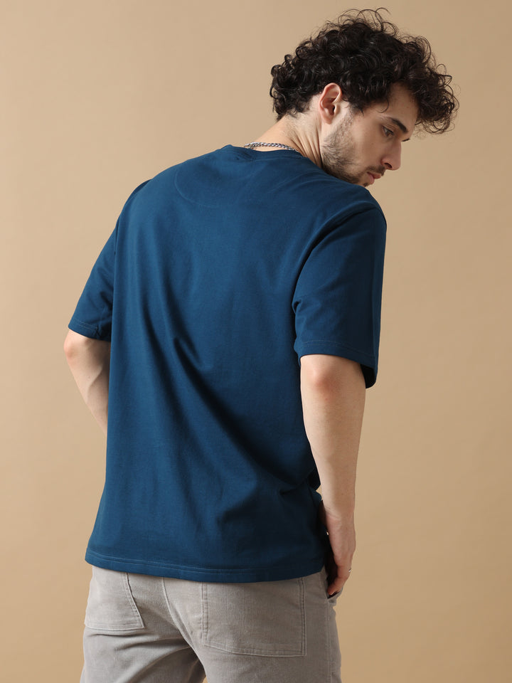 THINKING OF YOU NAVY OVERSIZED T-SHIRT
