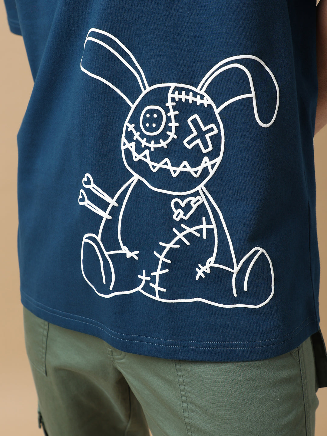 VOODOO DOLL NAVY OVERSIZED T-SHIRT