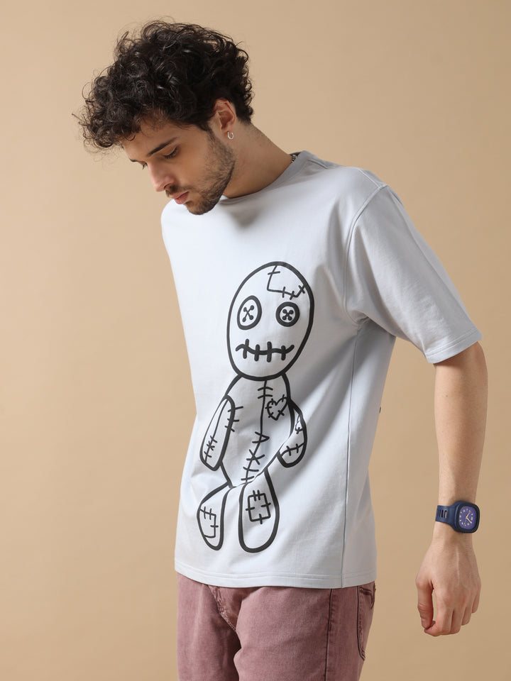 VOODOO DOLL MAUVE OVERSIZED T-SHIRT