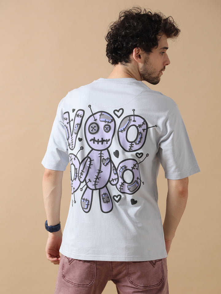 VOODOO DOLL MAUVE OVERSIZED T-SHIRT