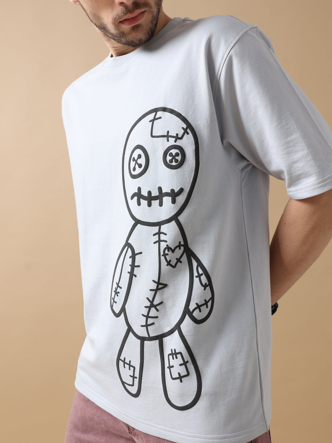 VOODOO DOLL MAUVE OVERSIZED T-SHIRT