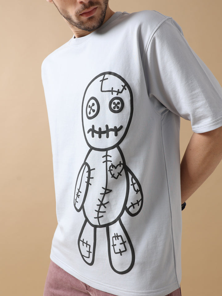 VOODOO DOLL MAUVE OVERSIZED T-SHIRT