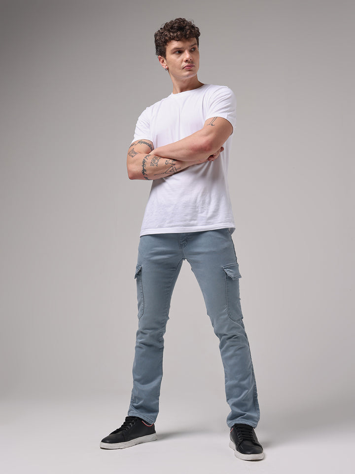 Aquamarine Slim Cargo Pants