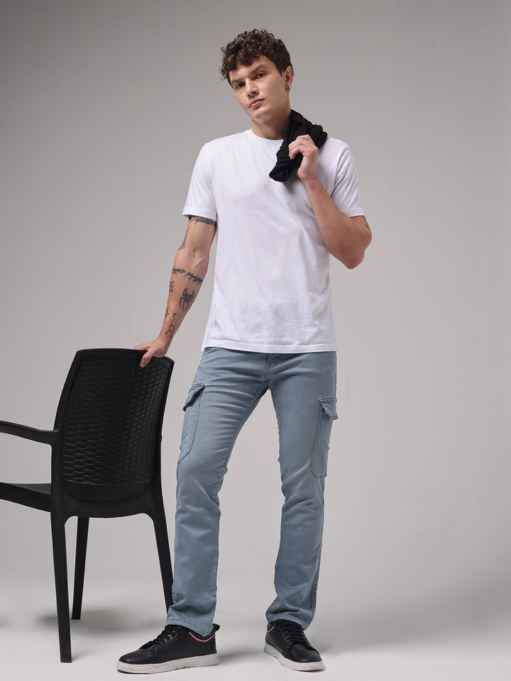 Aquamarine Slim Cargo Pants