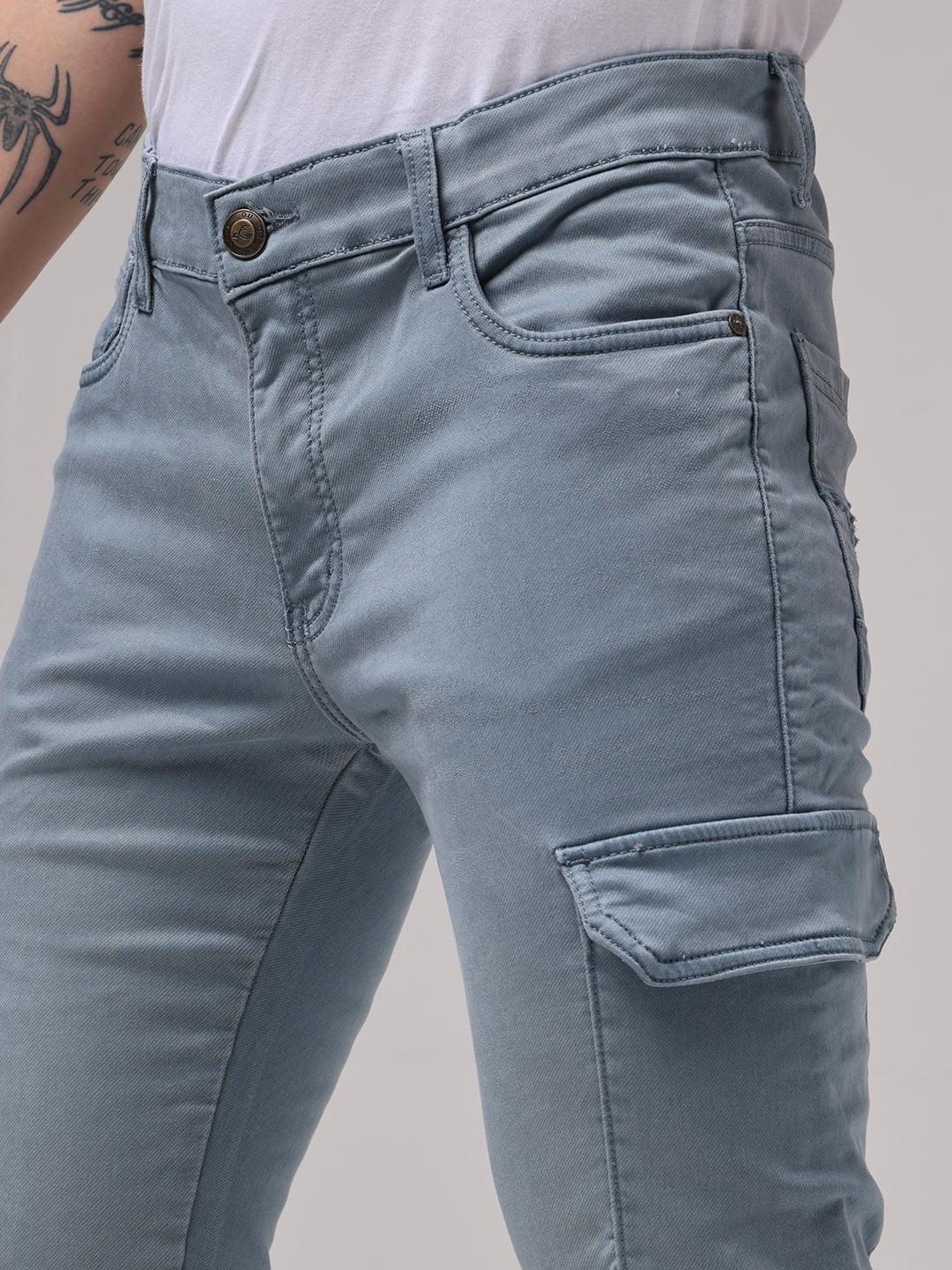 Aquamarine Slim Cargo Pants