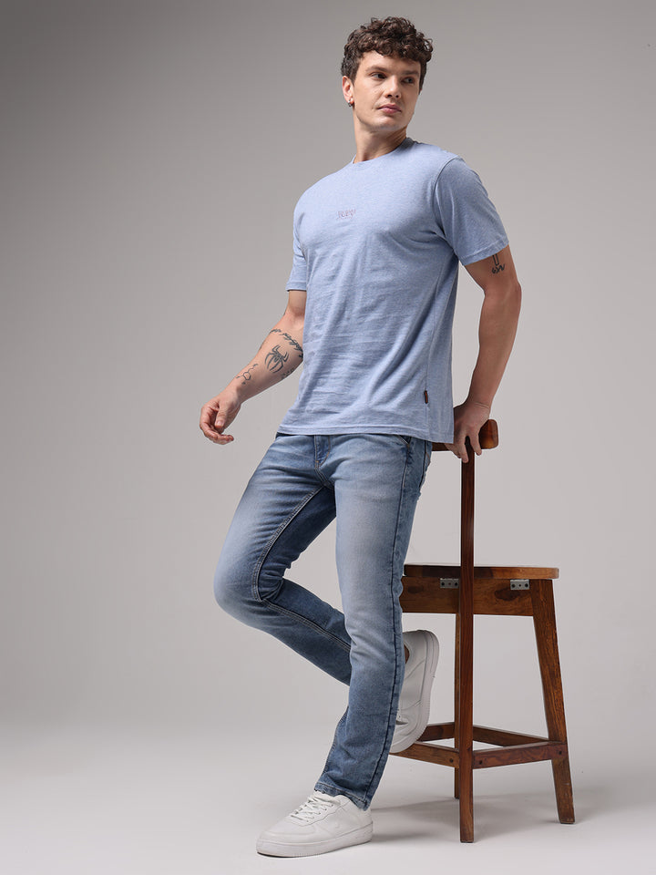 Heather Blue Mono Mode Tee