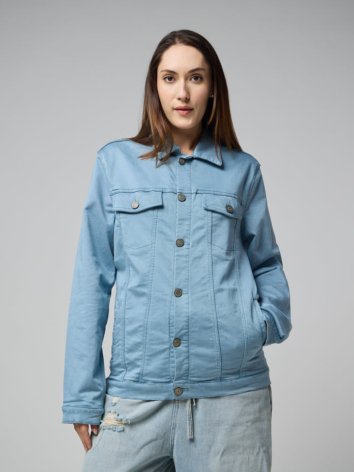 Sky Blue Women's Denim Jacket