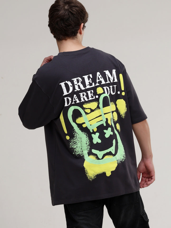 DREAM DARE DU BLACK OVERSIZED T-SHIRT