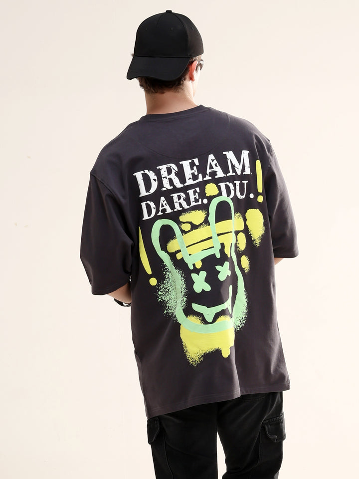 DREAM DARE DU BLACK OVERSIZED T-SHIRT