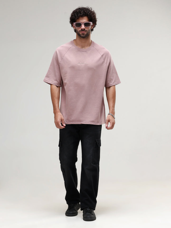 DESERT TAUPE ACID WASH OVERSIZED T-SHIRT