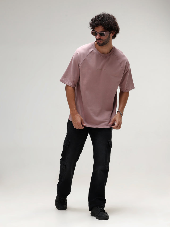 DESERT TAUPE ACID WASH OVERSIZED T-SHIRT