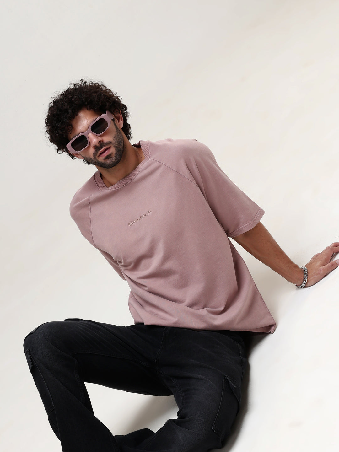 DESERT TAUPE ACID WASH OVERSIZED T-SHIRT