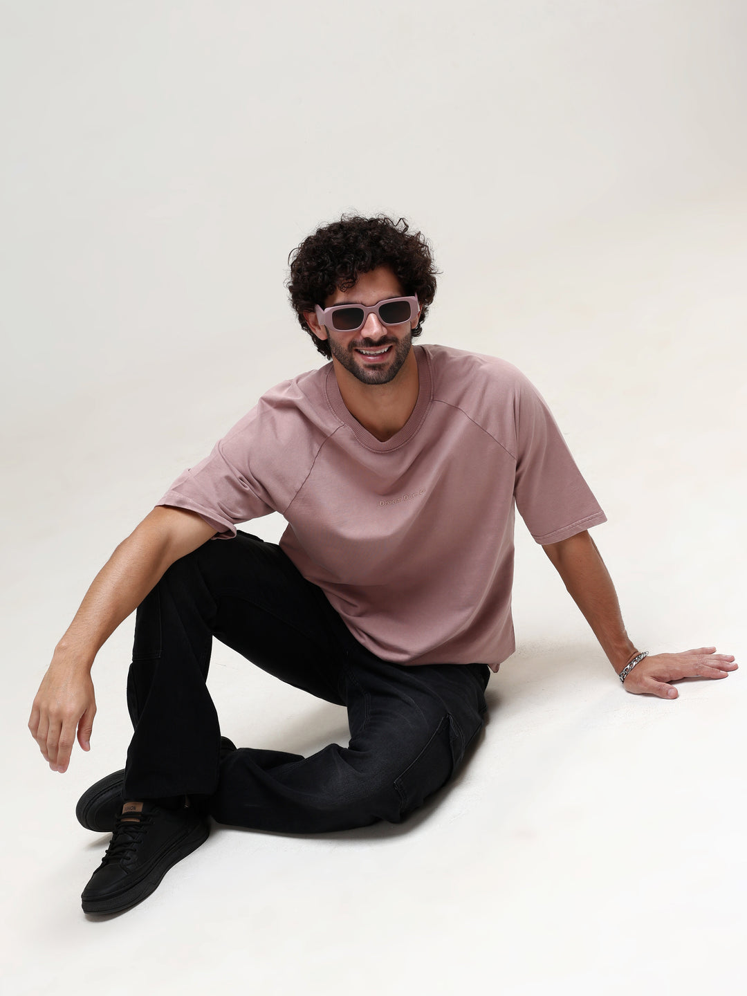 DESERT TAUPE ACID WASH OVERSIZED T-SHIRT