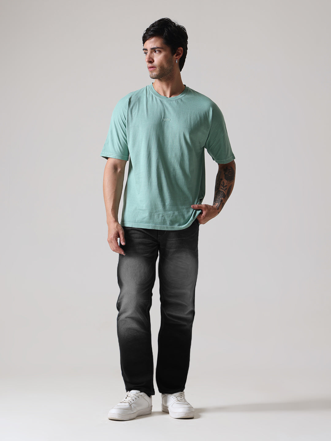 Soft Pigment Dyed Relaxed Fit Tee – Aqua Green