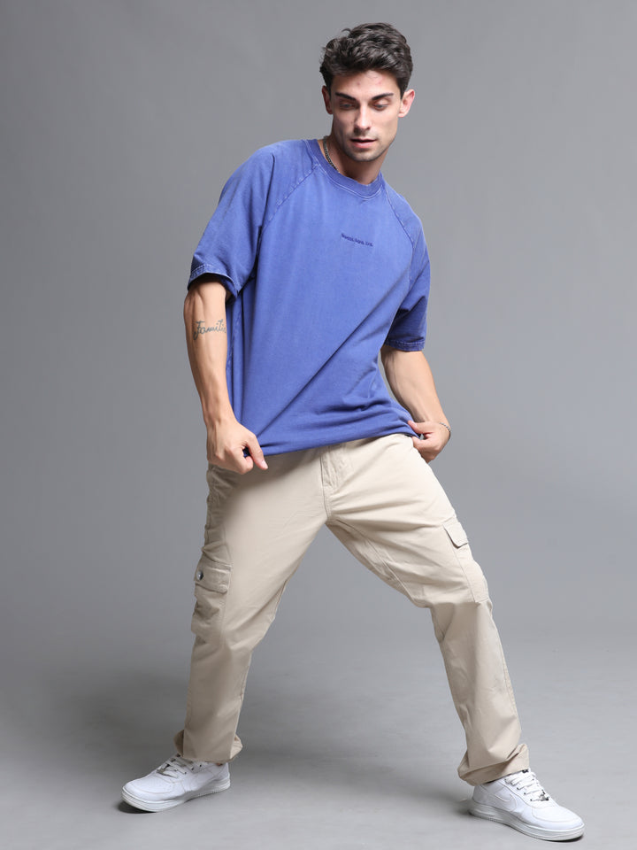 INDIGO INK ACID WASH OVERSIZED T-SHIRT