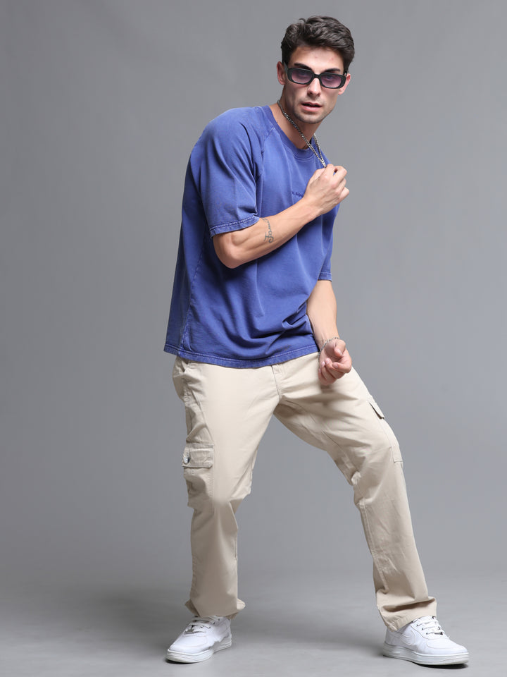 INDIGO INK ACID WASH OVERSIZED T-SHIRT
