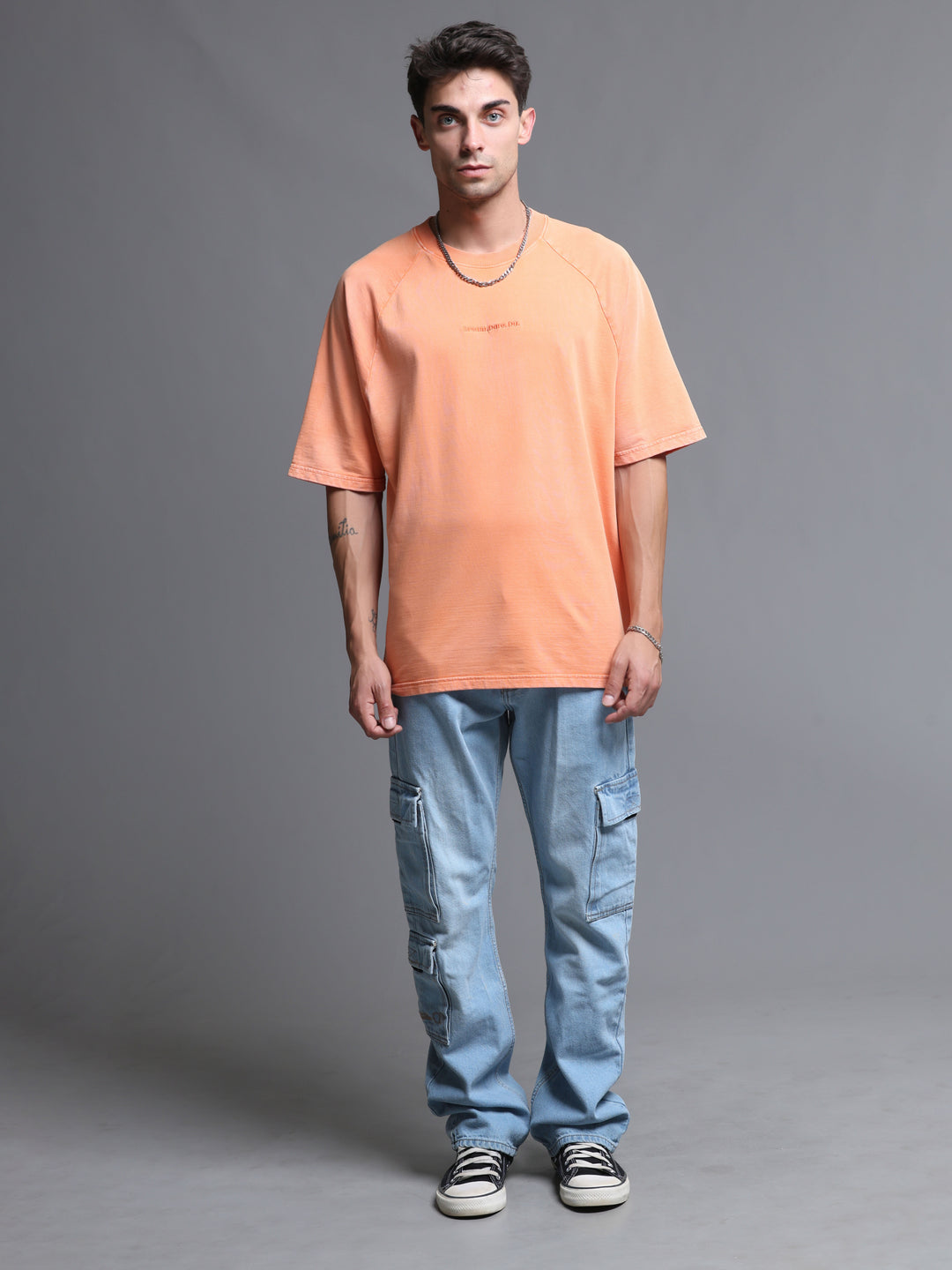 SUNSET HAZE ACID WASH OVERSIZED T-SHIRT
