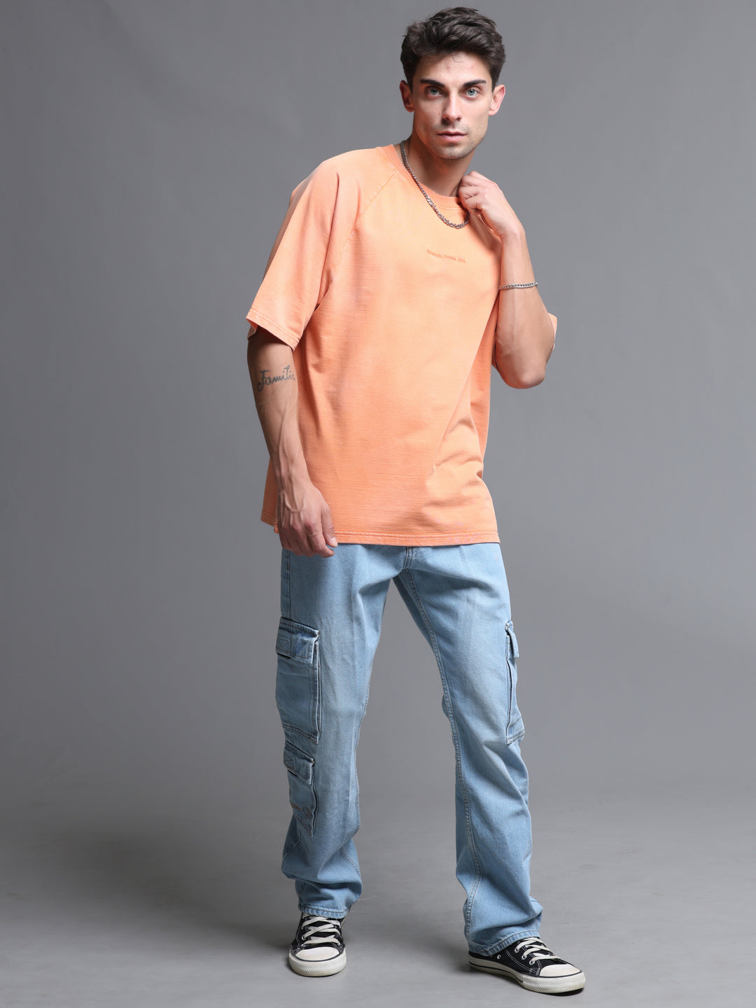 SUNSET HAZE ACID WASH OVERSIZED T-SHIRT