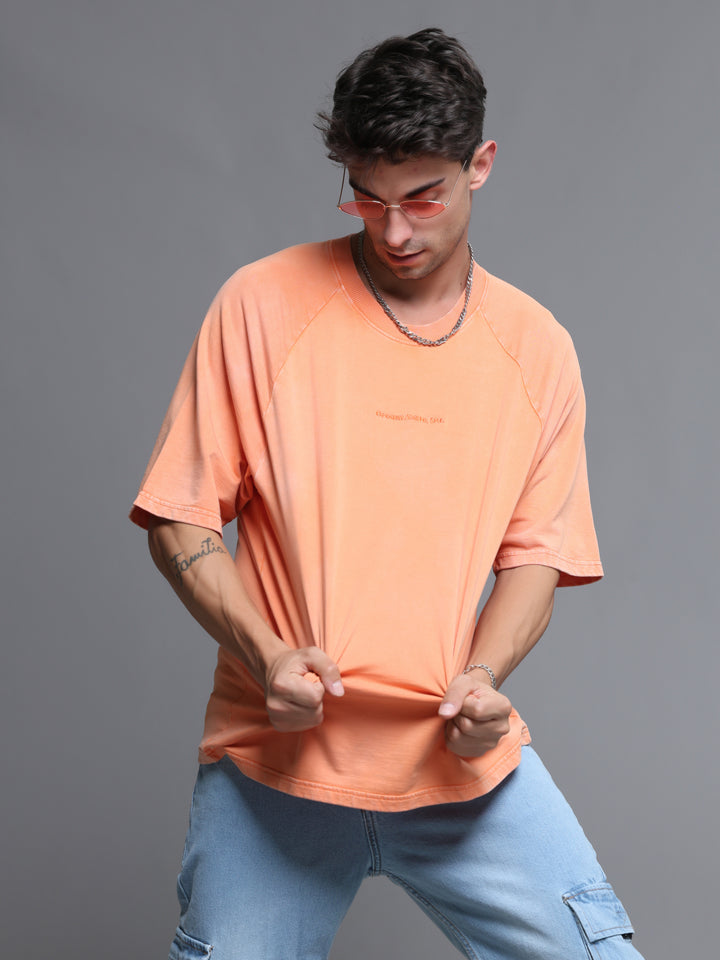 SUNSET HAZE ACID WASH OVERSIZED T-SHIRT