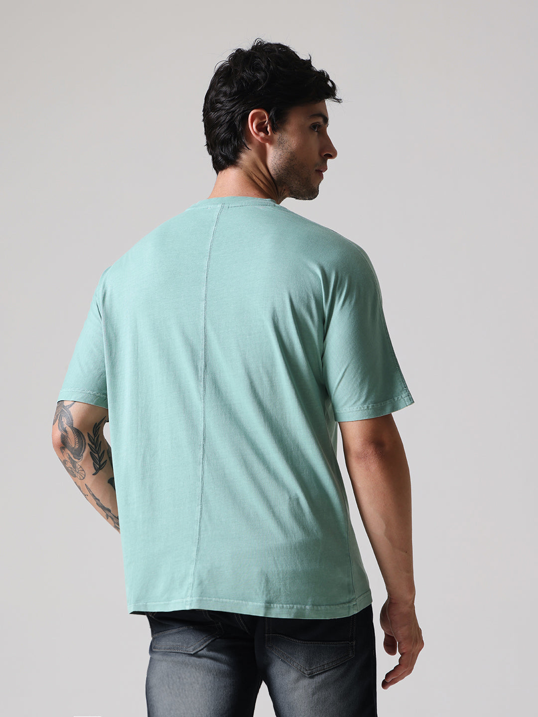 Soft Pigment Dyed Relaxed Fit Tee – Aqua Green